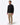 T-shirt uomo manica lunga sleeve con spezzature nero
